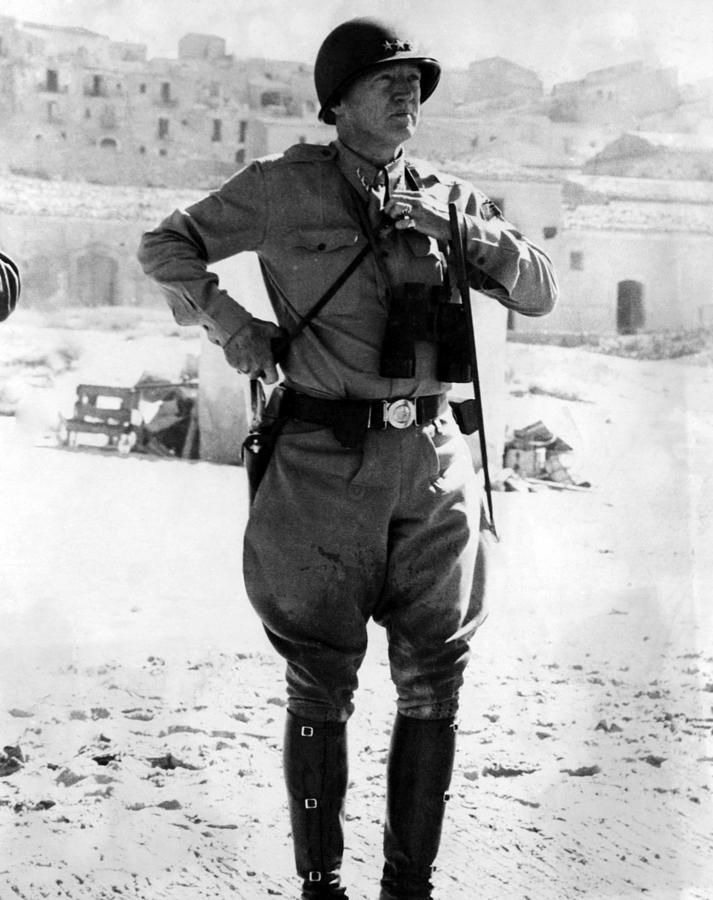 George Patton in Sicily, 1943 CE